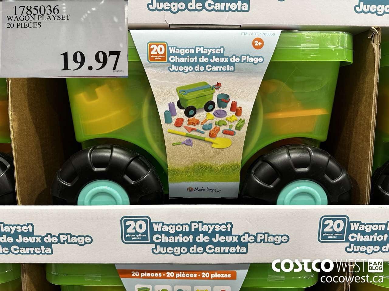 1785036 WAGON PLAYSET 20 PIECES $19.97