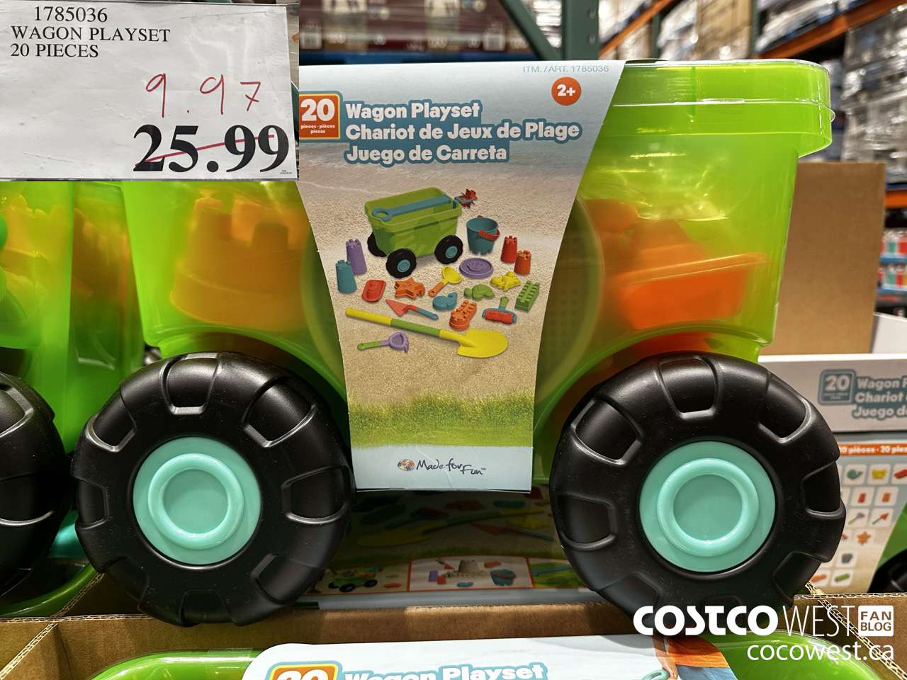 1785036 WAGON PLAYSET 20 PIECES $9.97