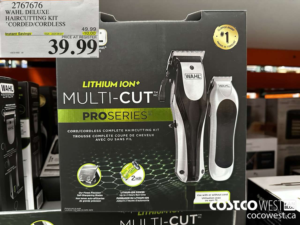 2767676 WAHL DELUXE HAIRCUTTING KIT CORDED/CORDLESS ($10.00 INSTANT SAVINGS EXPIRES ON 2025-09-07) $39.99