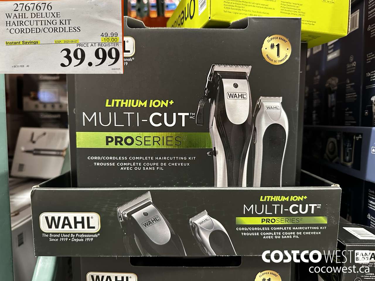 2767676 WAHL DELUXE HAIRCUTTING KIT CORDED/CORDLESS ($10.00 INSTANT SAVINGS EXPIRES ON 2025-09-07) $39.99