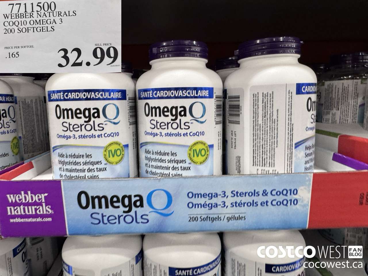 7711500 WEBBER NATURALS COQ10 OMEGA 3 200 SOFTGELS $32.99