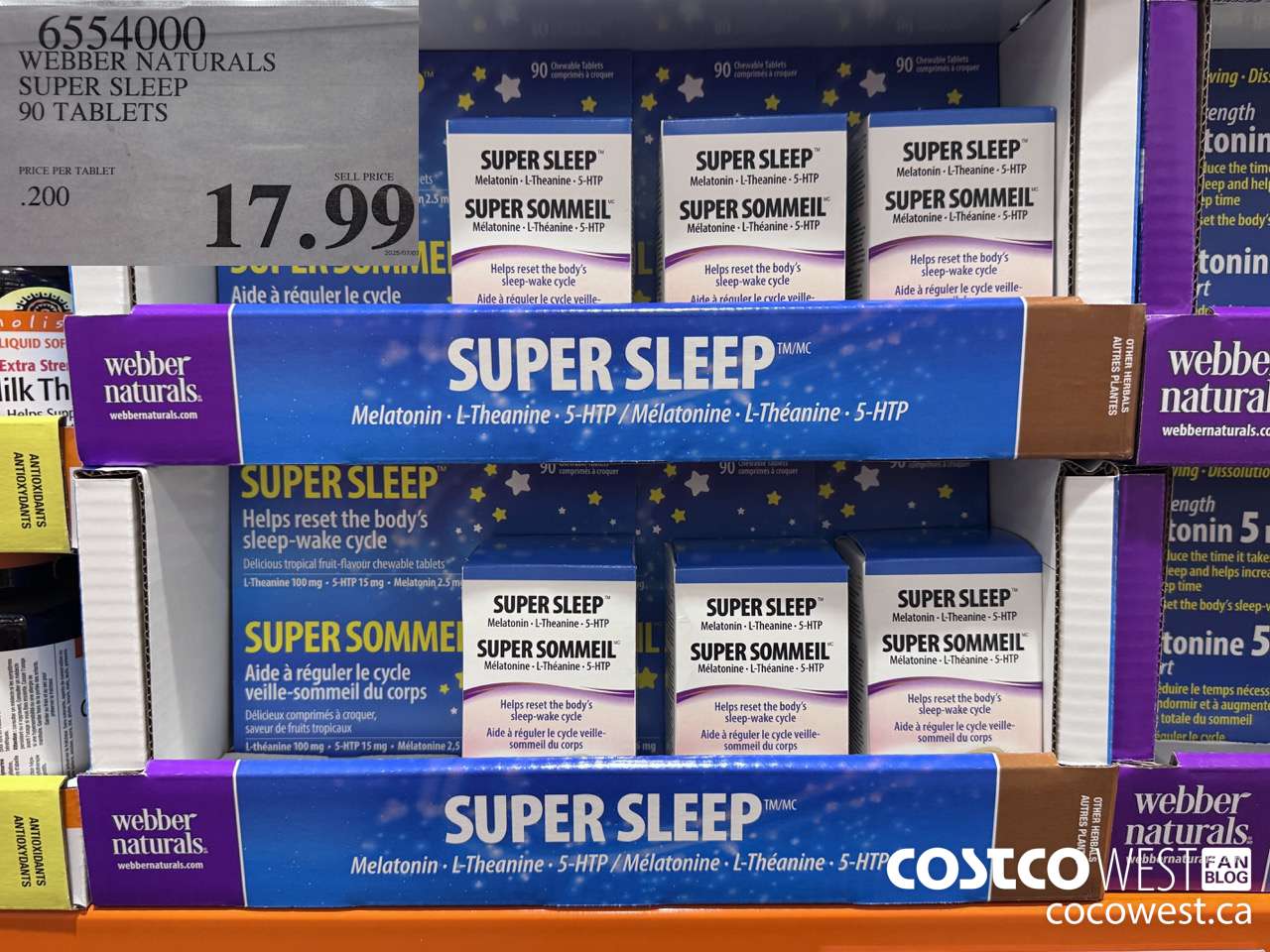 6554000 WEBBER NATURALS SUPER SLEEP 90 TABLETS $17.99
