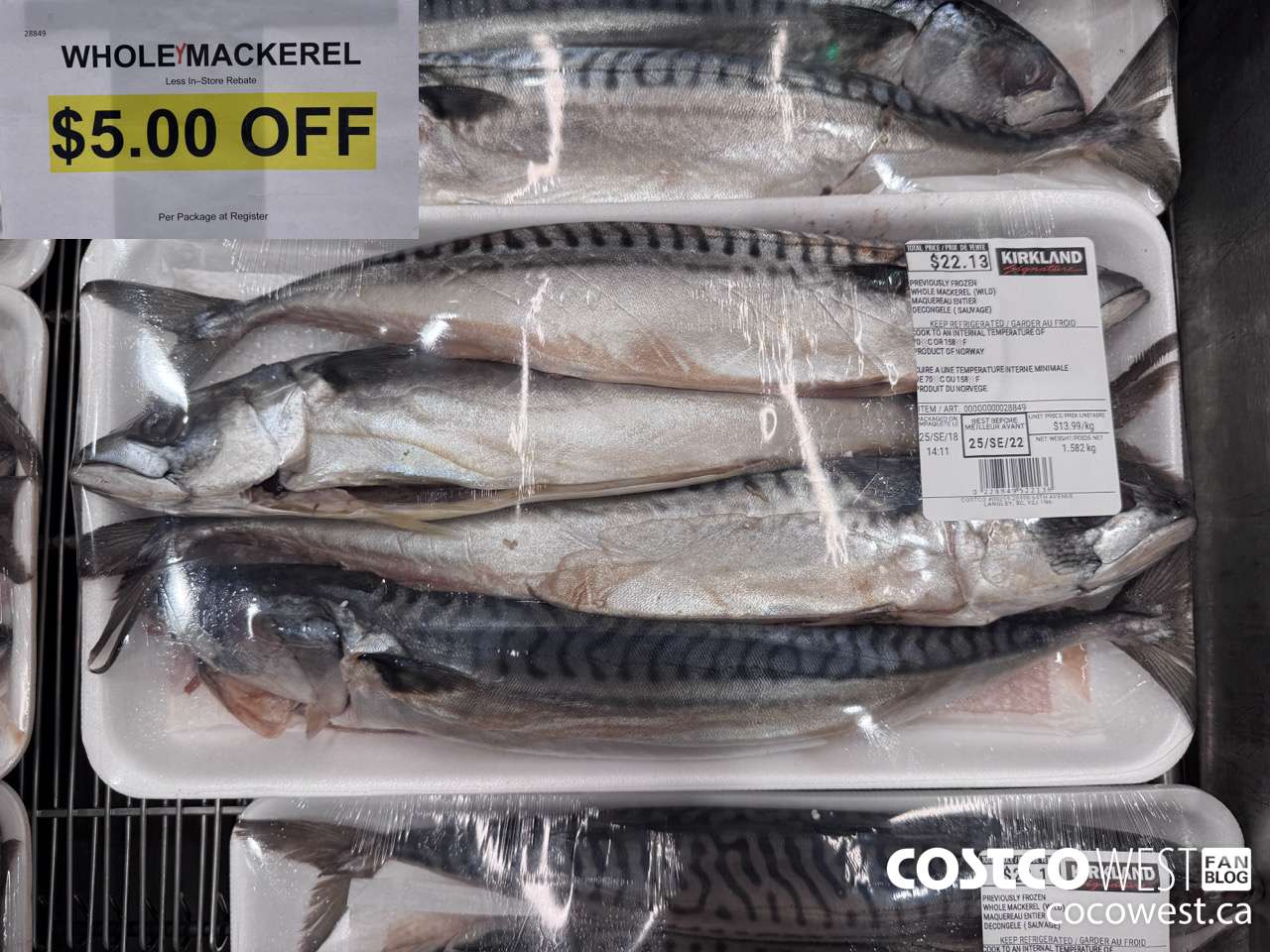 28849 WHOLE MACKEREL ($5.00 INSTANT SAVINGS)