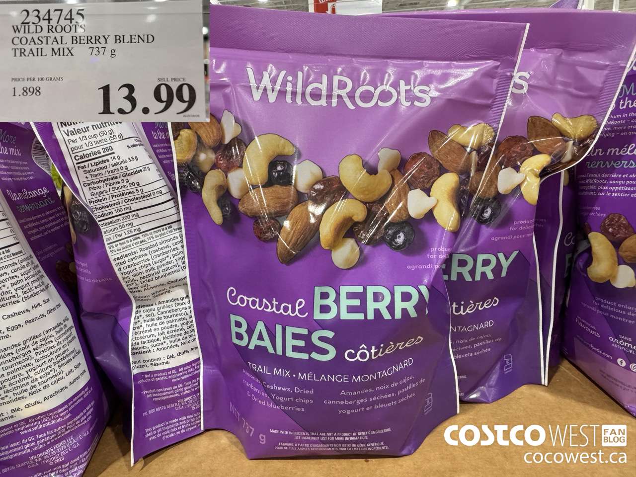 234745 WILD ROOTS COASTAL BERRY BLEND TAIL MIX 737 G $13.99