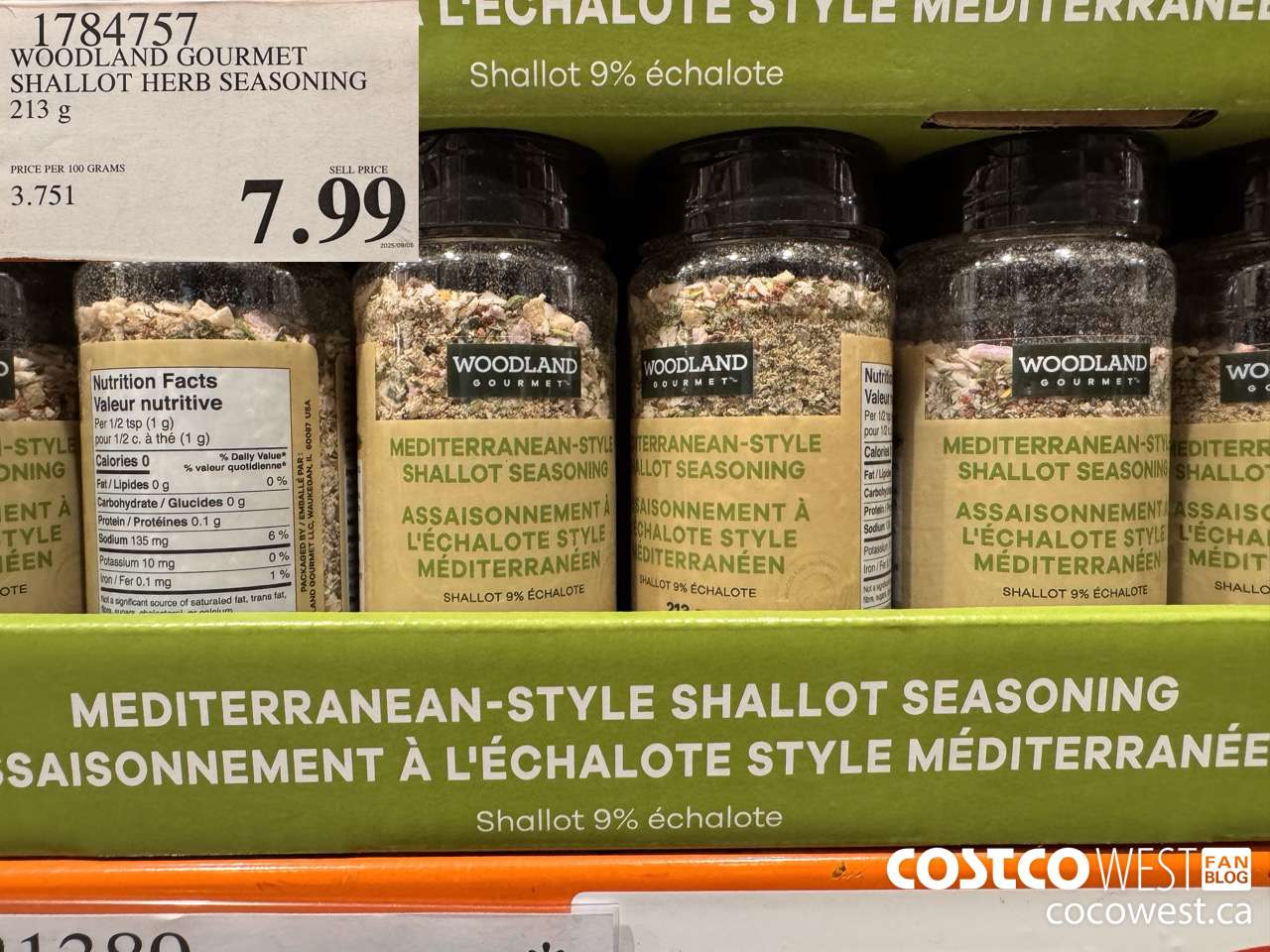 1784757 WOODLAND GOURMET SHALLOT HERB SEASONING 213G $7.99