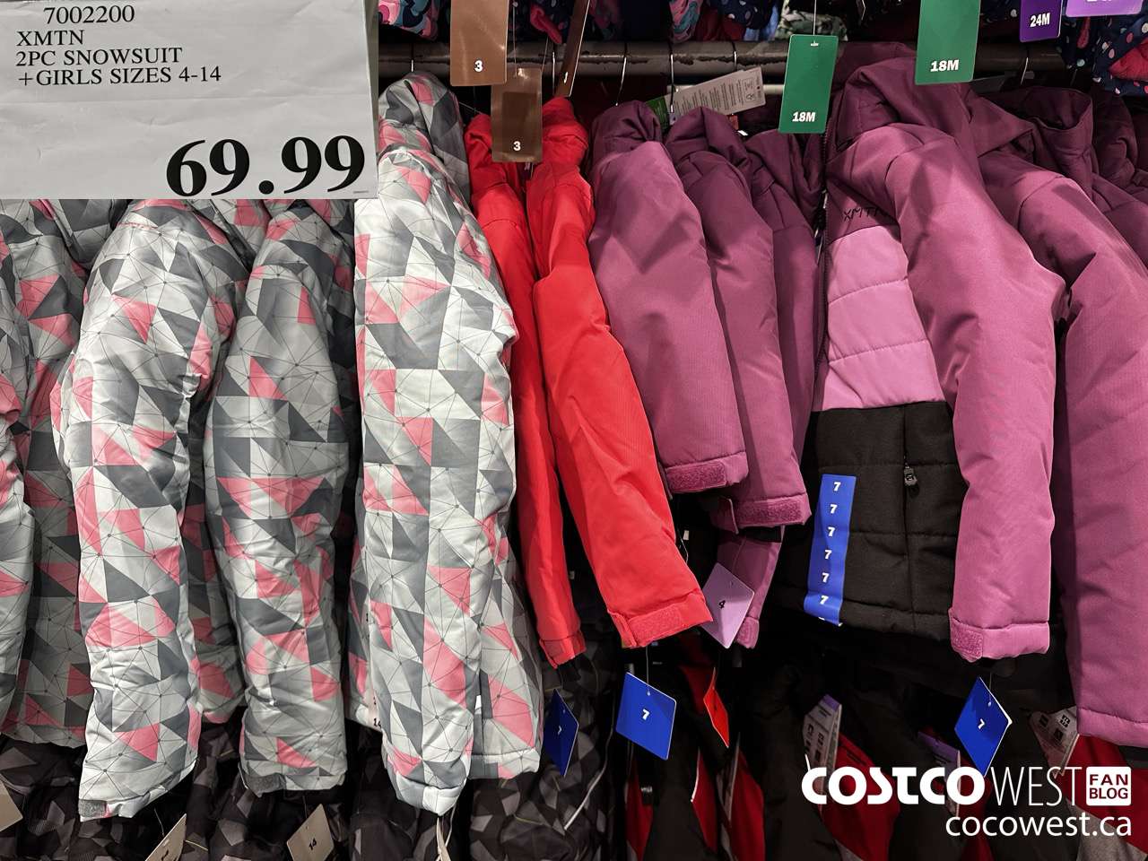 7002200 XMTN 2PC SNOWSUIT GIRLS SIZES 4-14 $69.99