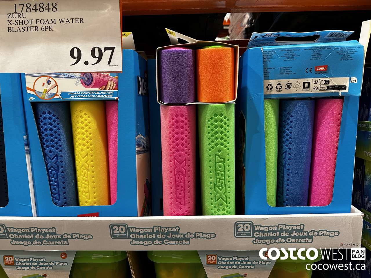 1784848 ZURU X-SHOT FOAM WATER BLASTER 6PK $9.97