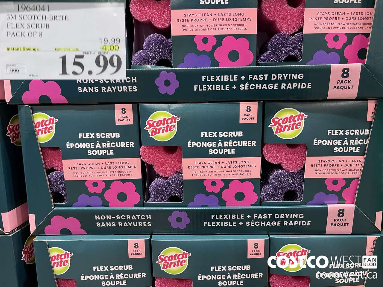 1964041 3M SCOTCH-BRITE FLEX SCRUB PACK OF 8 ($4.00 INSTANT SAVINGS EXPIRES ON 2025-10-26) $15.99