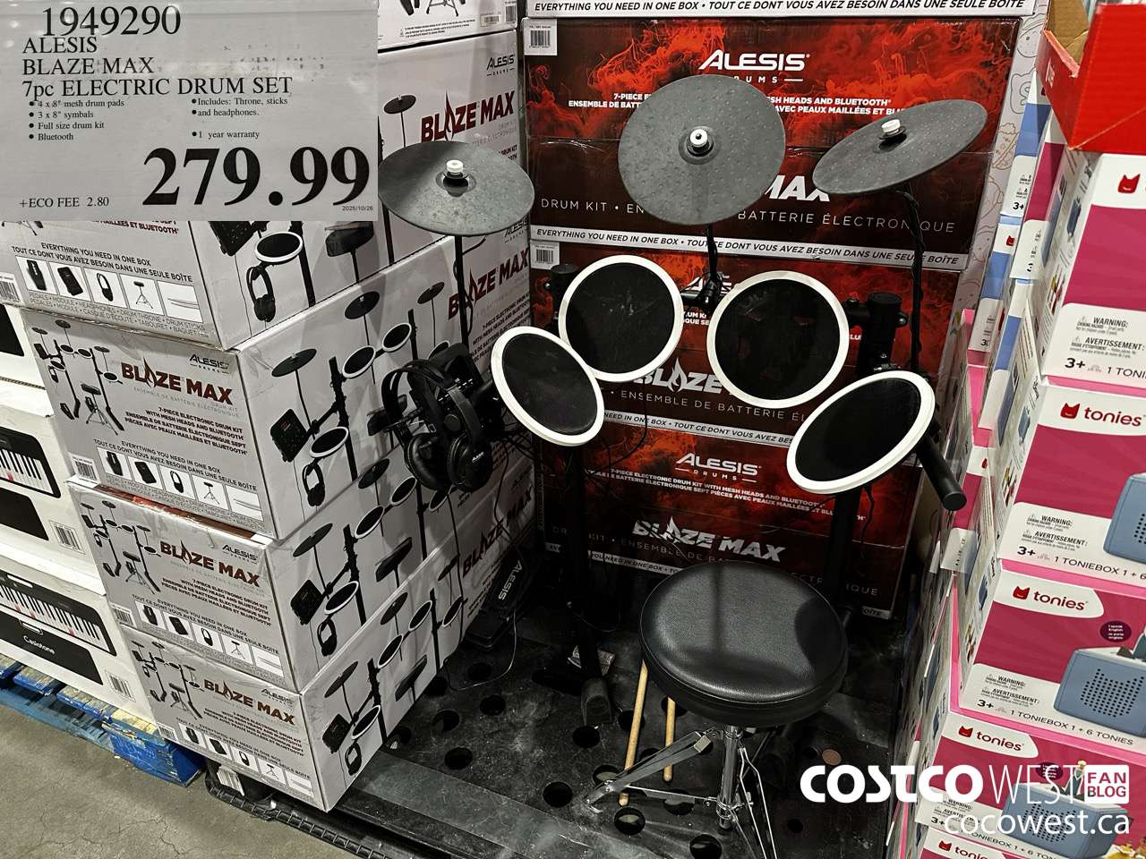1949290 ALESIS BLAZE MAX 7PC ELECTRIC DRUM SET $279.99