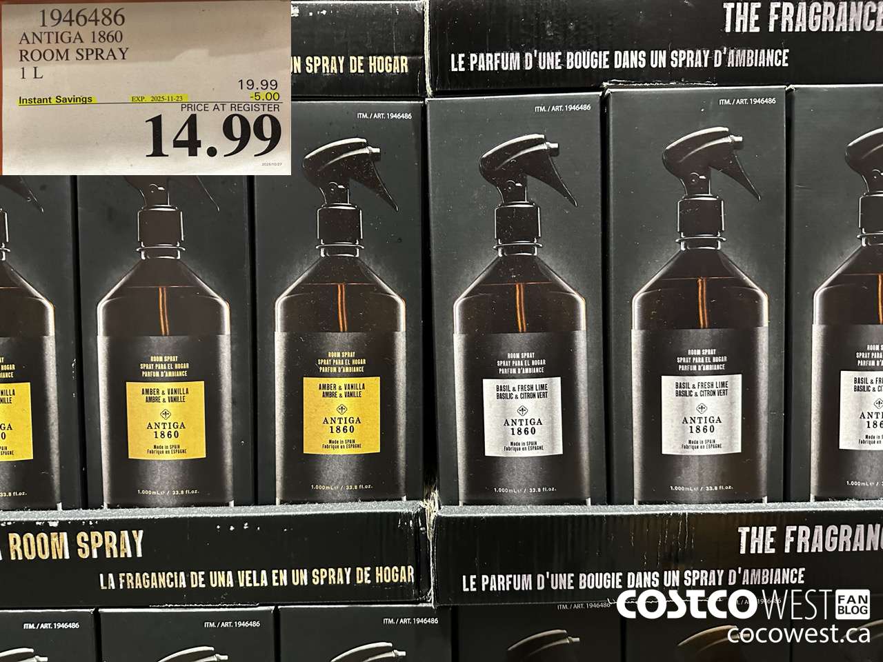 1946486 ANTIGA 1850 ROOM SPRAY 1L ($5.00 INSTANT SAVINGS EXPIRES ON 2025-11-23) $14.99