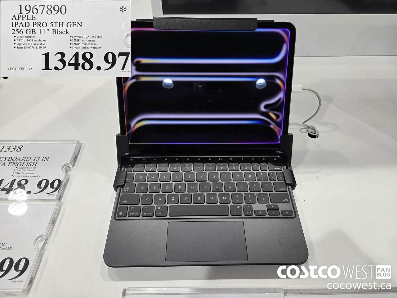 1967890 APPLE IPAD PRO 5TH GEN 256GB 11IN BLACK $1348.97