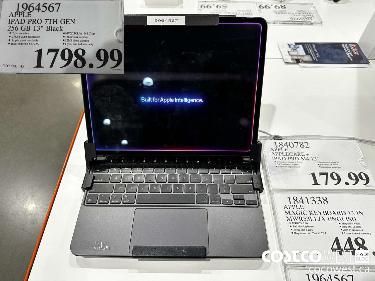 1964567 APPLE IPAD PRO 7TH GEN 256GB 13 IN BLACK $1798.99