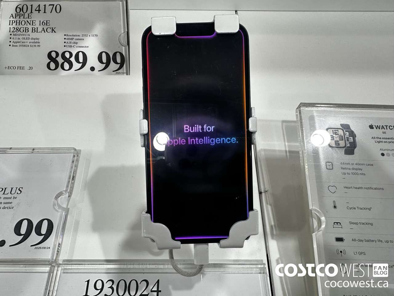 6014170 APPLE IPHONE 16E 128GB BLACK $889.99