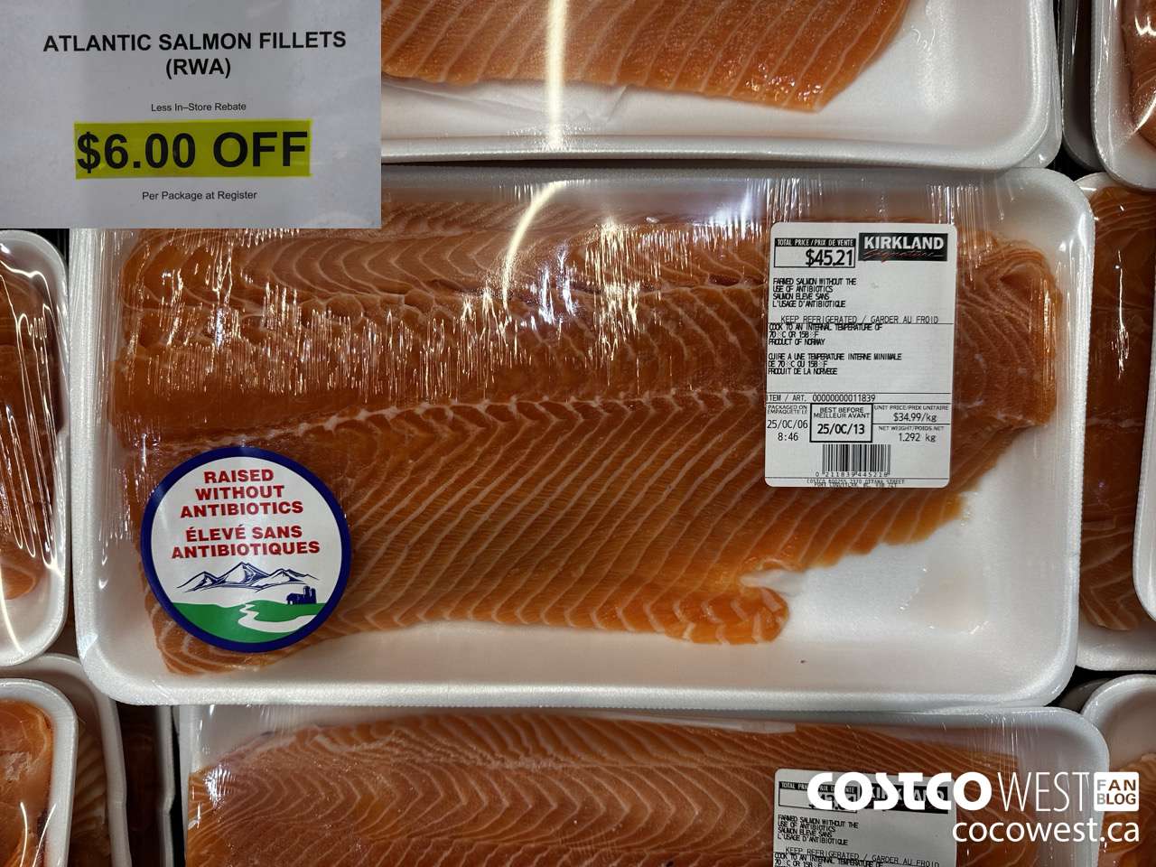 51454 ATLANTIC SALMON FILLET (RWA) ($6.00 INSTANT SAVINGS)