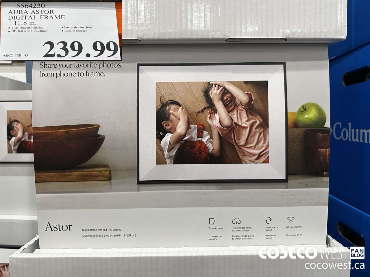 5564230 AURA ASTOR DIGITAL FRAME 11.8 IN $239.99