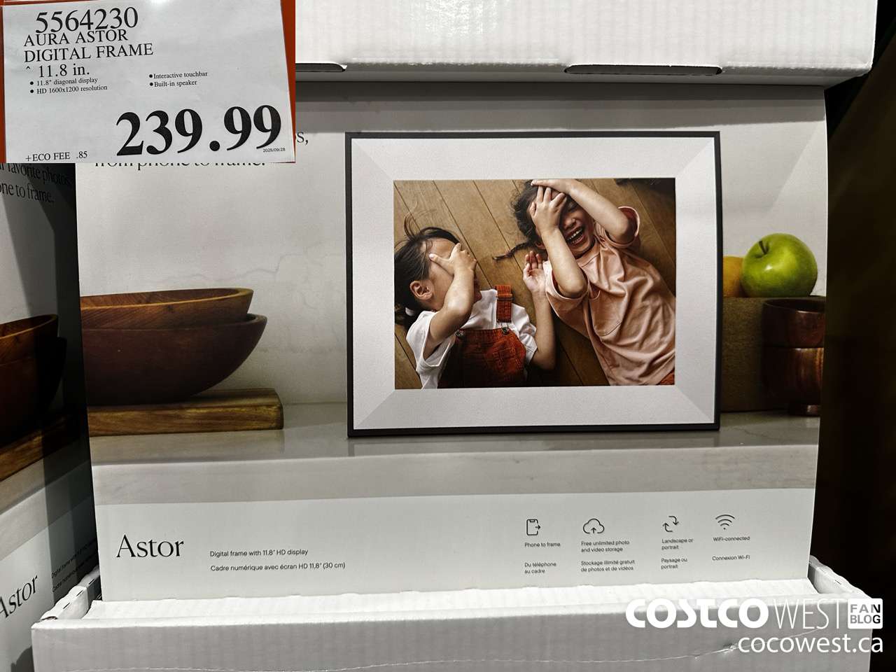 5564230 AURA ASTOR DIGITAL FRAME 11.8 IN $239.99