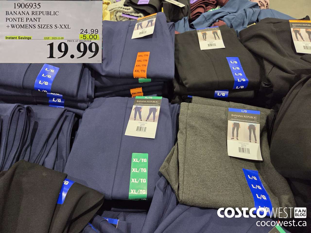 1906935 BANANA REPUBLIC PONTE PANT WOMENS SIZES S-XXL ($5.00 INSTANT SAVINGS EXPIRES ON 2025-11-09) $19.99