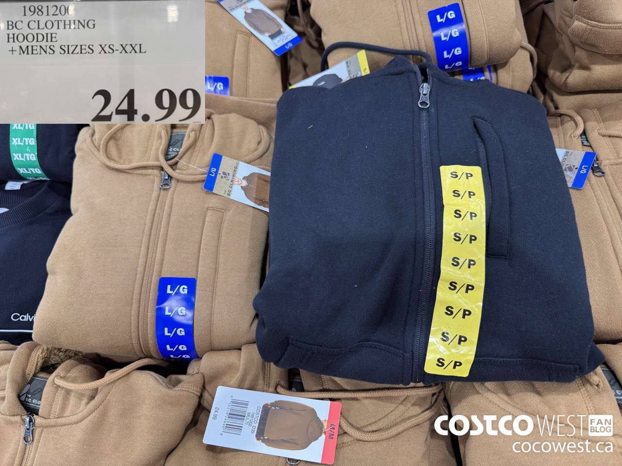 1981200 BC CLOTHING HOODIE MENS SIZES XS-XXL $24.99