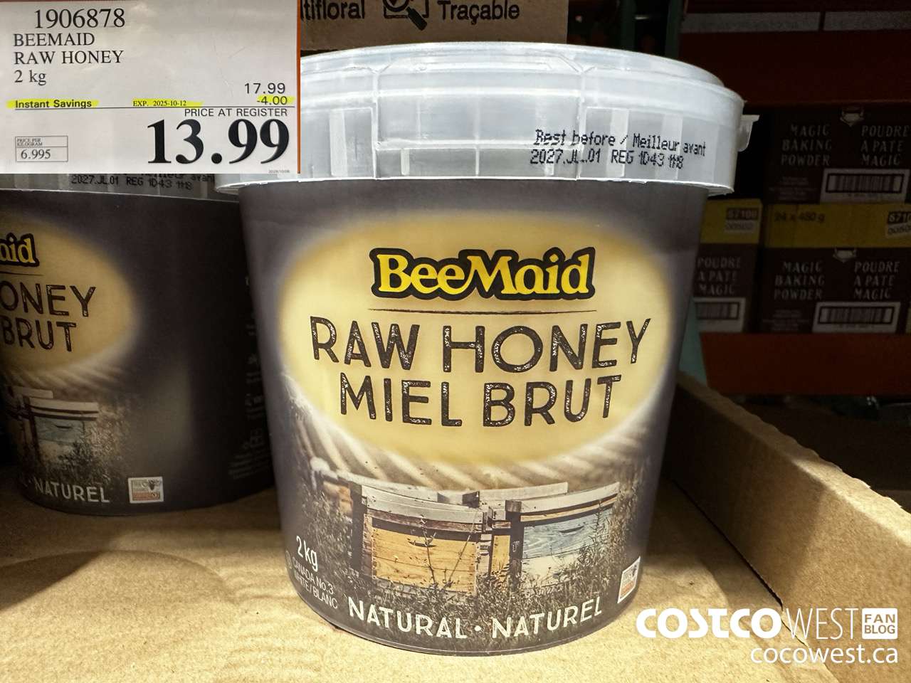 1906878 BEEMAID RAW HONEY 2KG ($4.00 INSTANT SAVINGS EXPIRES ON 2025-10-12) $13.99