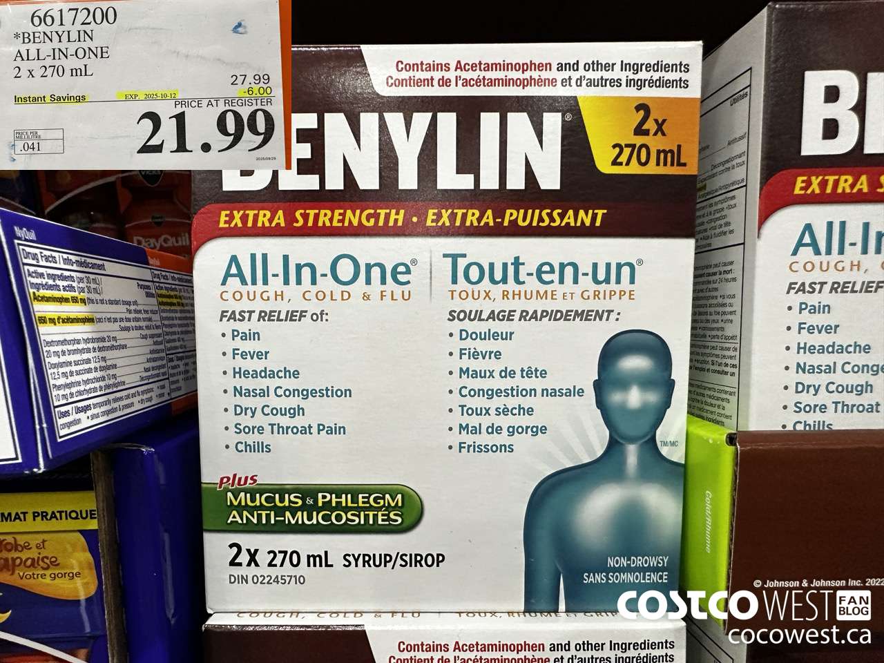 6617200 BENYLIN ALL-IN-ONE 2 X 270 ML ($6.00 INSTANT SAVINGS EXPIRES ON 2025-10-12) $21.99