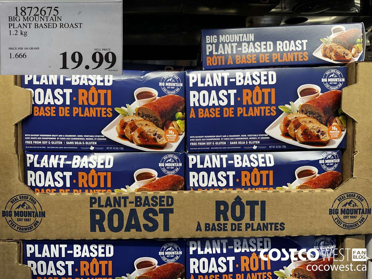 1872675 BIG MOUNTAIN PLANT BASED ROAST 1.2KG $19.99