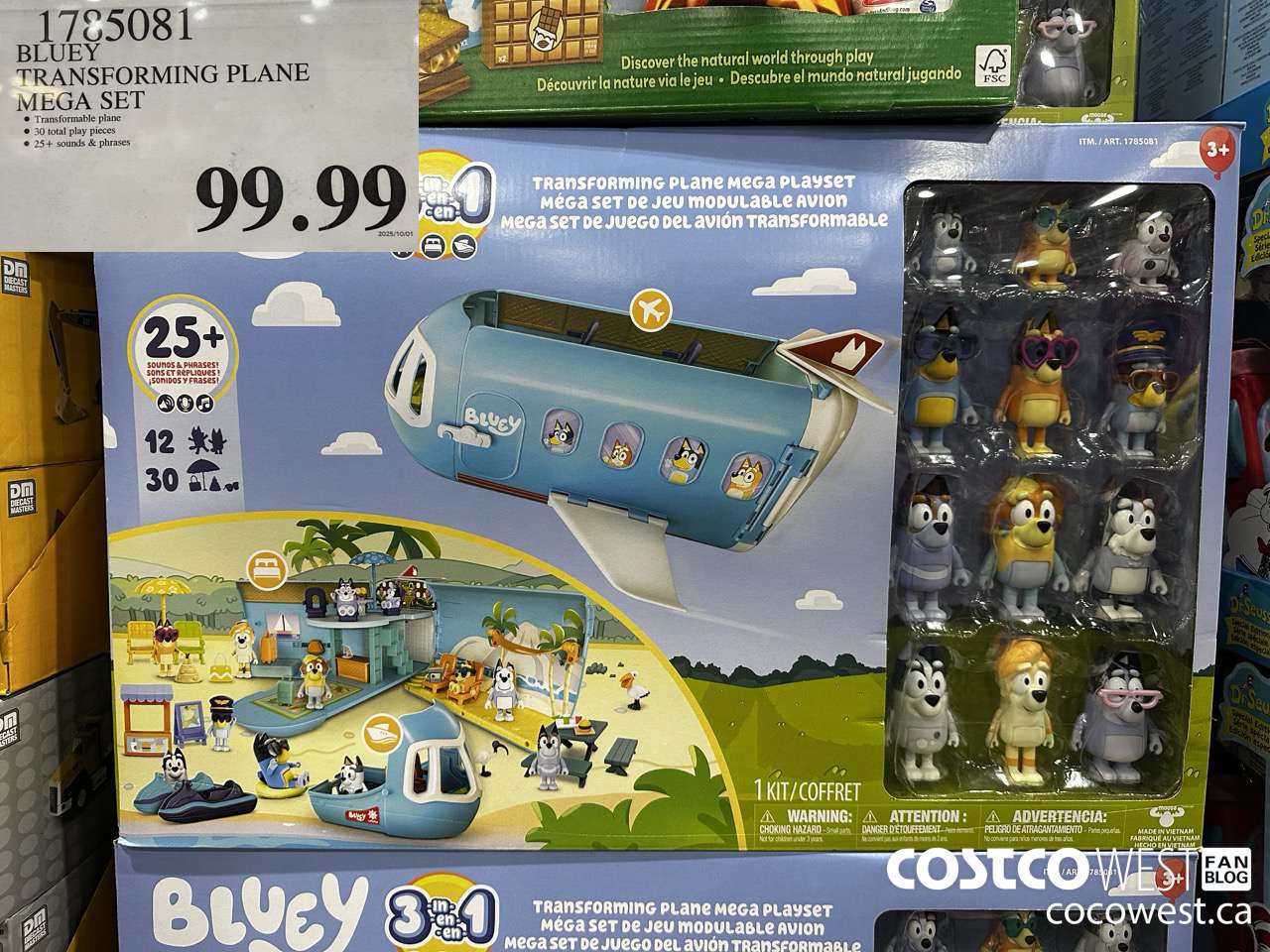 1785081 BLUEY TRANSFORMING PLANE MEGA SET $99.99