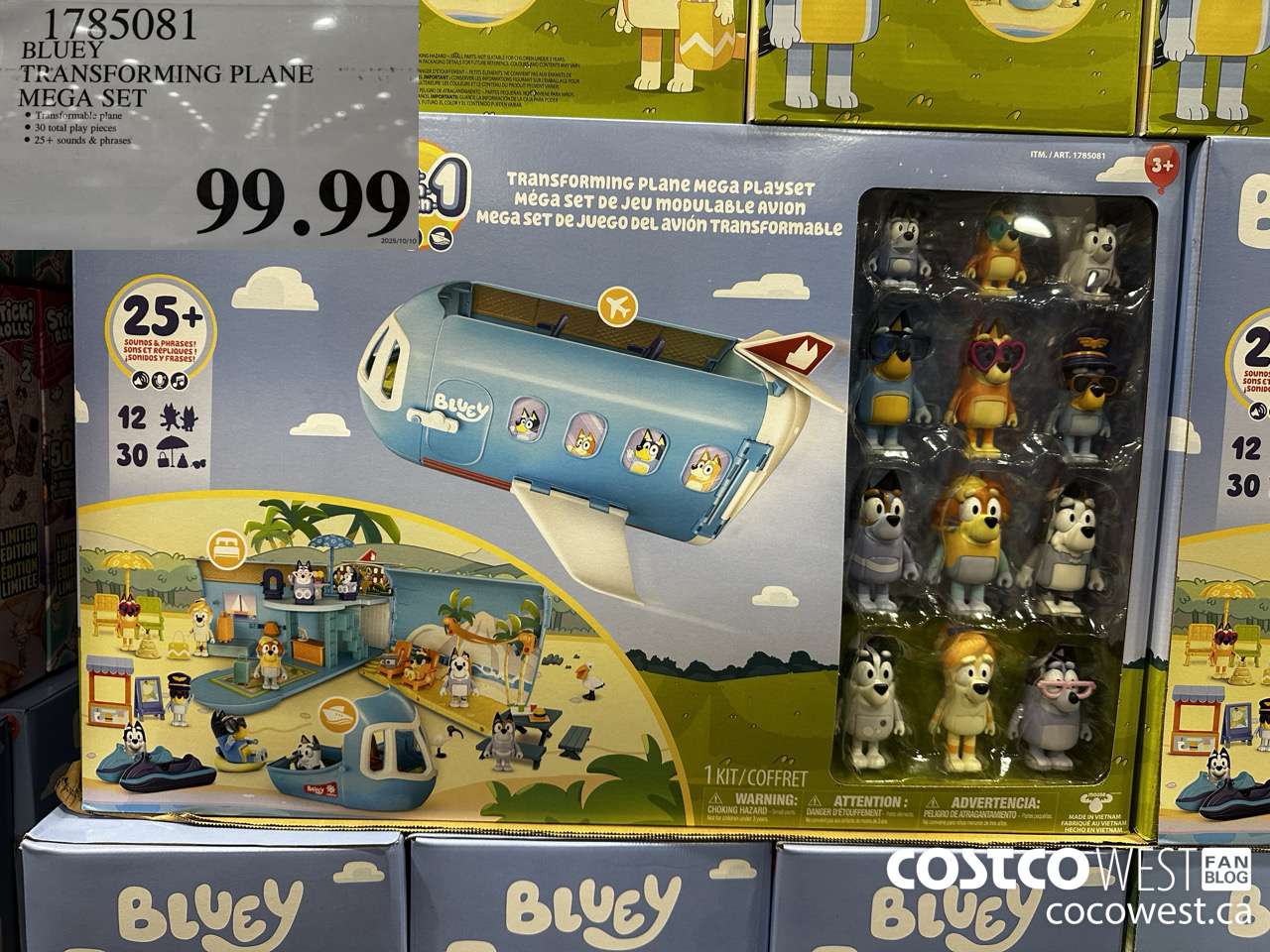 1785081 BLUEY TRANSFORMING PLANE MEGA SET $99.99