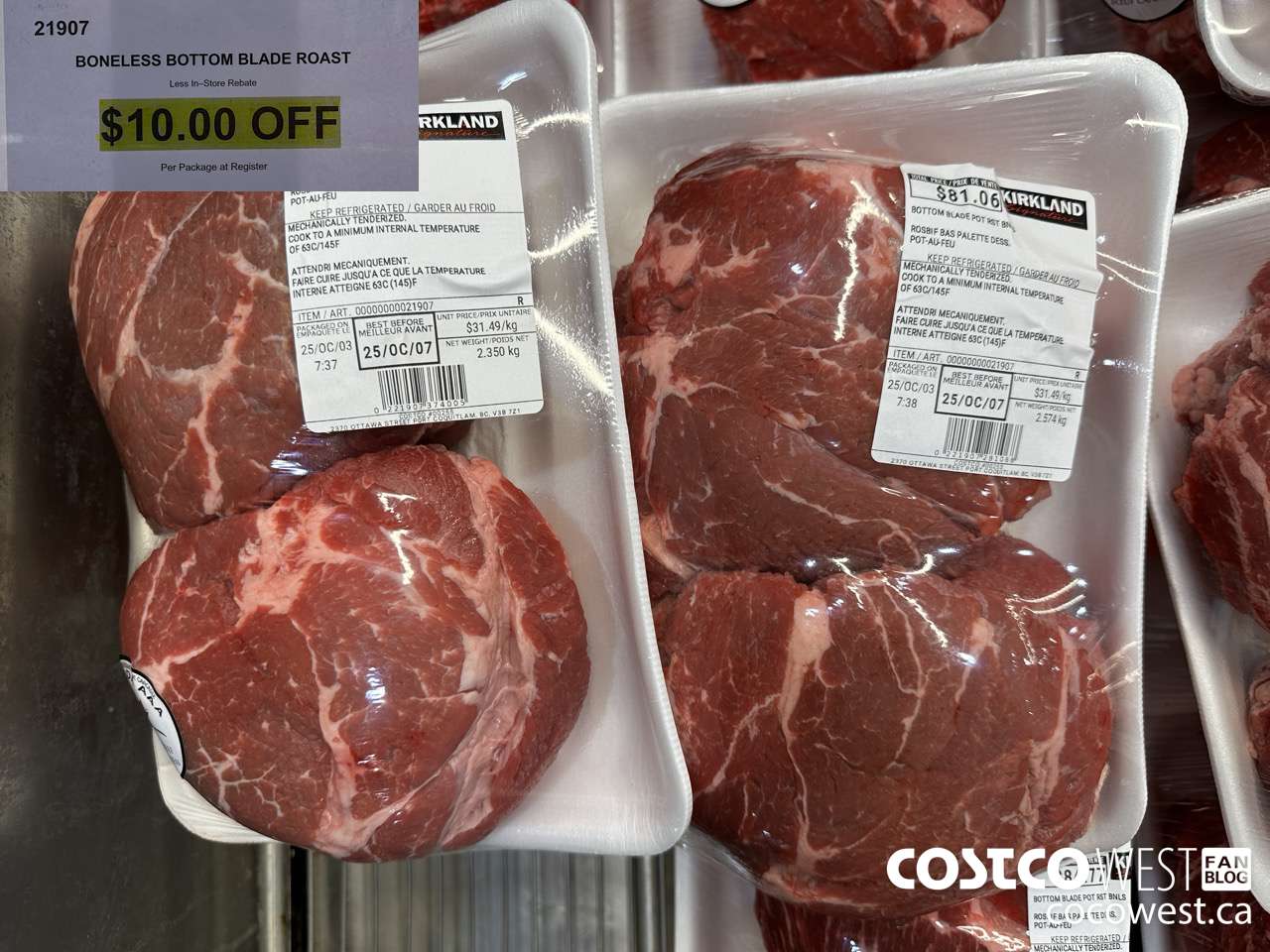 21907 BONELESS BOTTOM BLADE ROAST ($10.00 INSTANT SAVINGS)