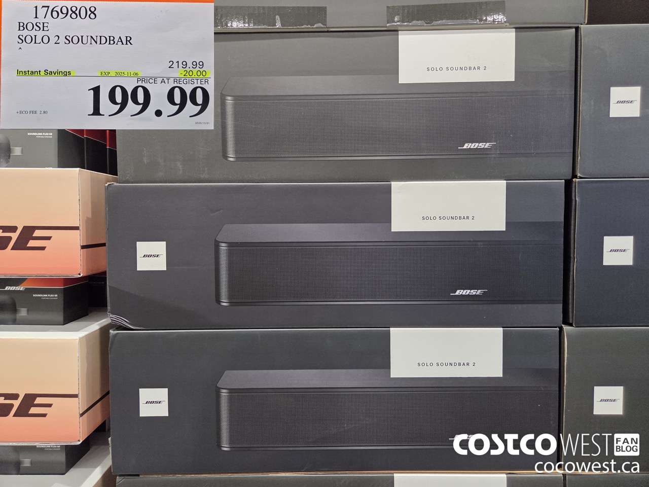 1769808 BOSE SOLO 2 SOUNDBAR ($20.00 INSTANT SAVINGS EXPIRES ON 2025-11-06) $199.99