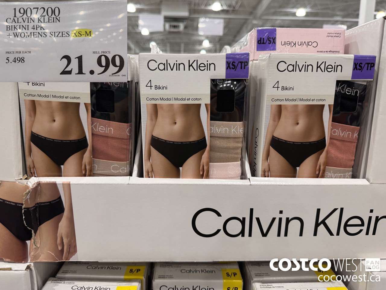 1907200 CALVIN KLEIN BIKINI BRIEFS 4PK LADIES SIZES XS-M $21.99