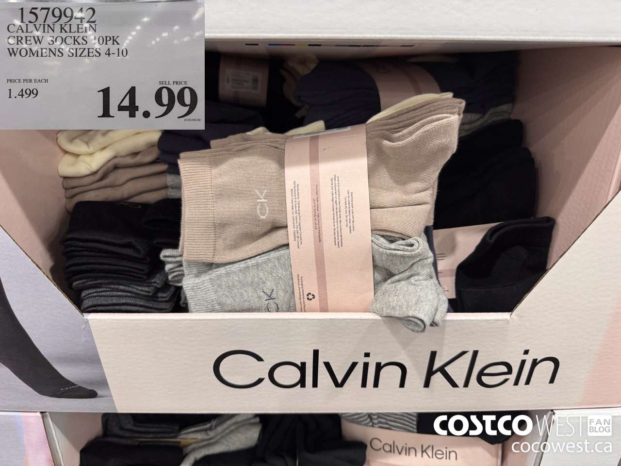 1579942 CALVIN KLEIN CREW SOCKS 10PK WOMENS SIZES 4-10 $14.99
