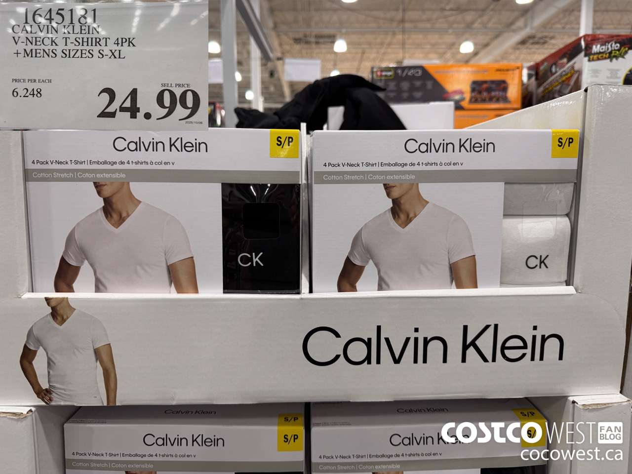 1645181 CALVIN KLEIN V-NECK T-SHIRTS 4PK MENS SIZES S-XL $24.99