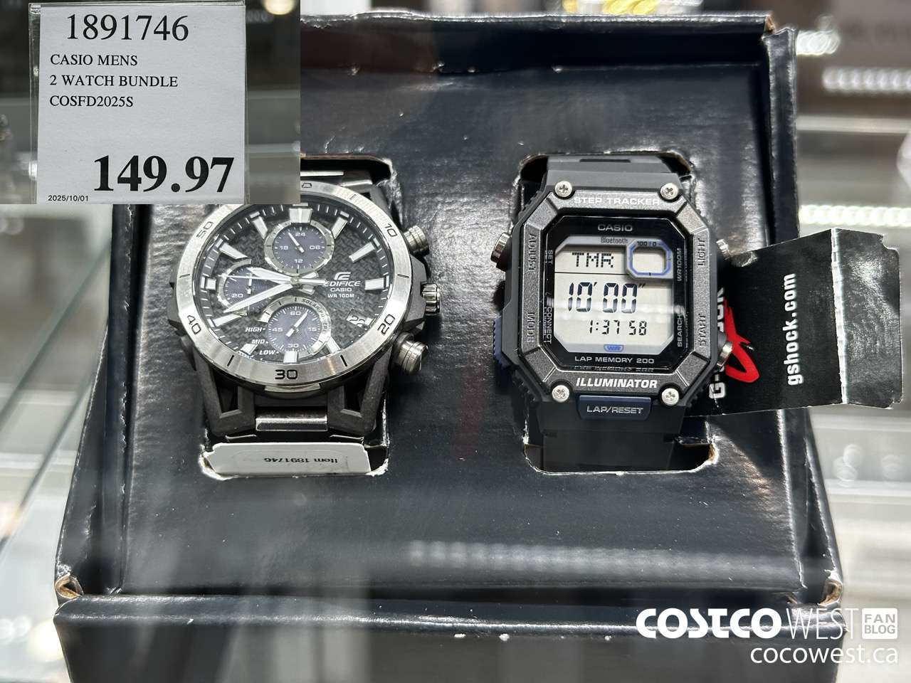 1891746 CASIO MENS 2 WATCH BUNDLE COSFD2025S $149.97