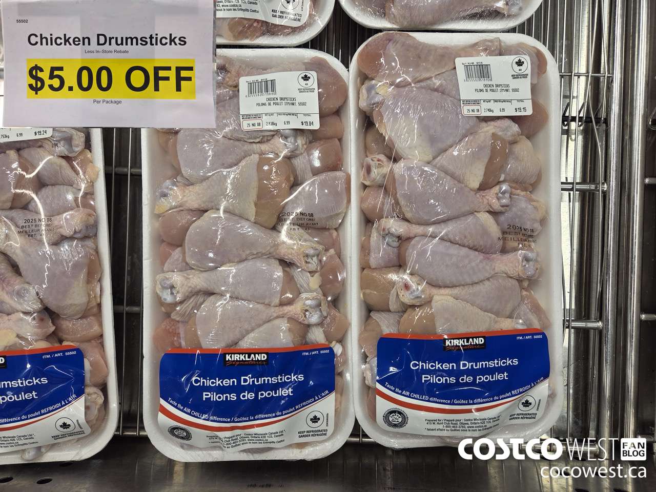 55502 CHICKEN DRUMSTICKS ($5.00 INSTANT SAVINGS)