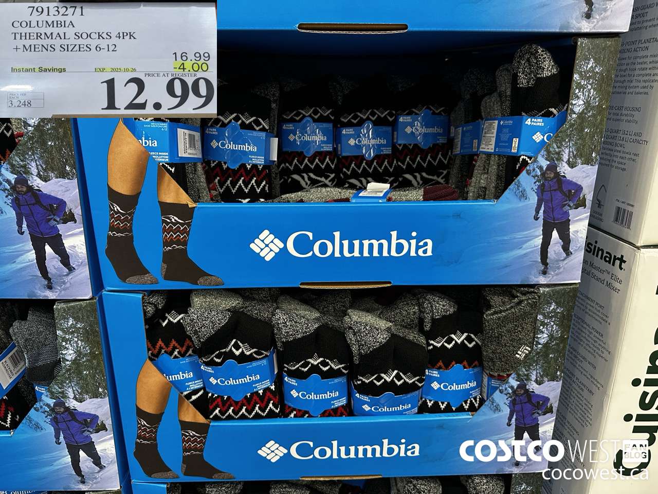 7913271 COLUMBIA THERMAL SOCKS 4PK MENS SIZES 6-12 ($4.00 INSTANT SAVINGS EXPIRES ON 2025-10-26) $12.99