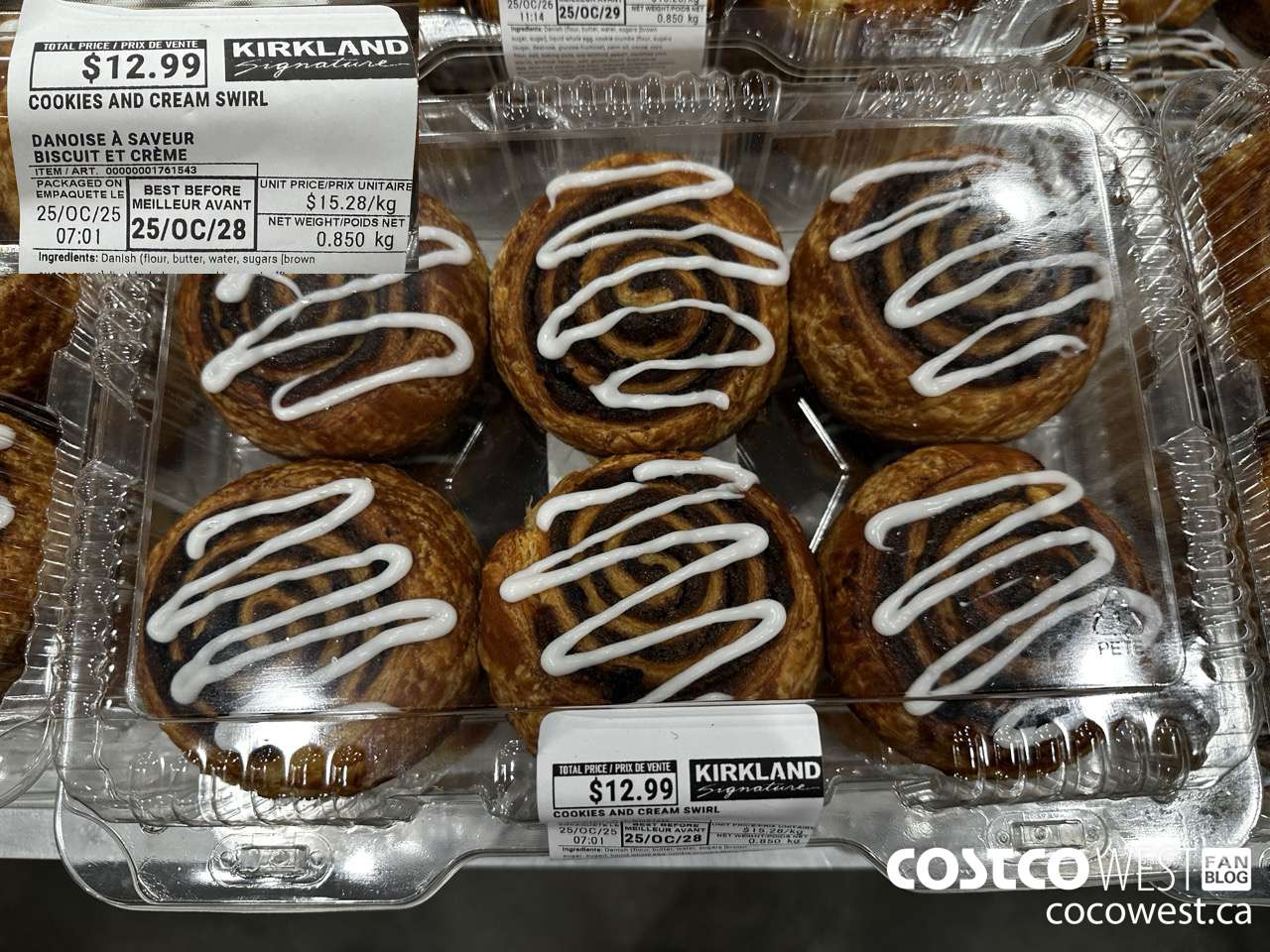 1761543 COOKIES & CREAM SWIRL 6CT 875G $12.99