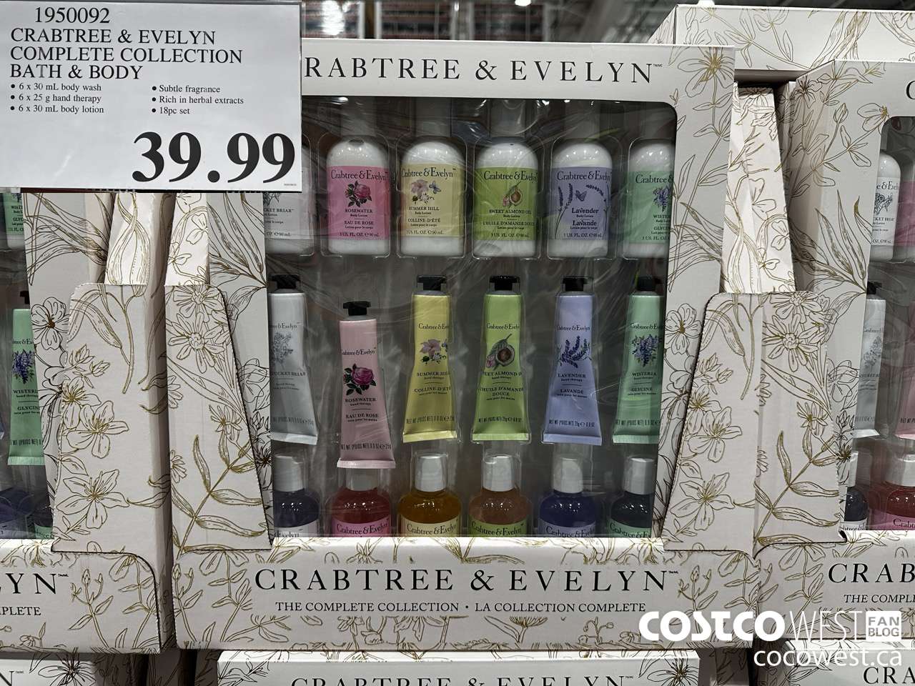 1950092 CRABTREE & EVELYN COMPLETE COLLECTION BATH & BODY $39.99