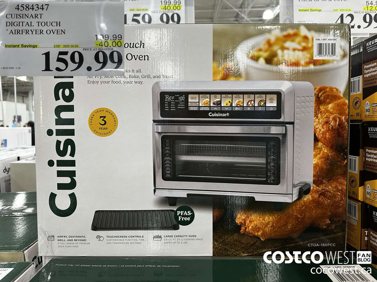 4584347 CUSINART DIGITAL AIR FRYER OVEN ($40.00 INSTANT SAVINGS EXPIRES ON 2025-10-26) $159.99