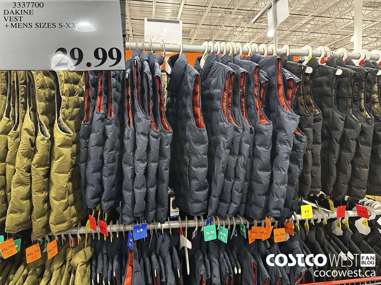 3337700 DAKINE VEST MENS SIZES S-XXL $29.99
