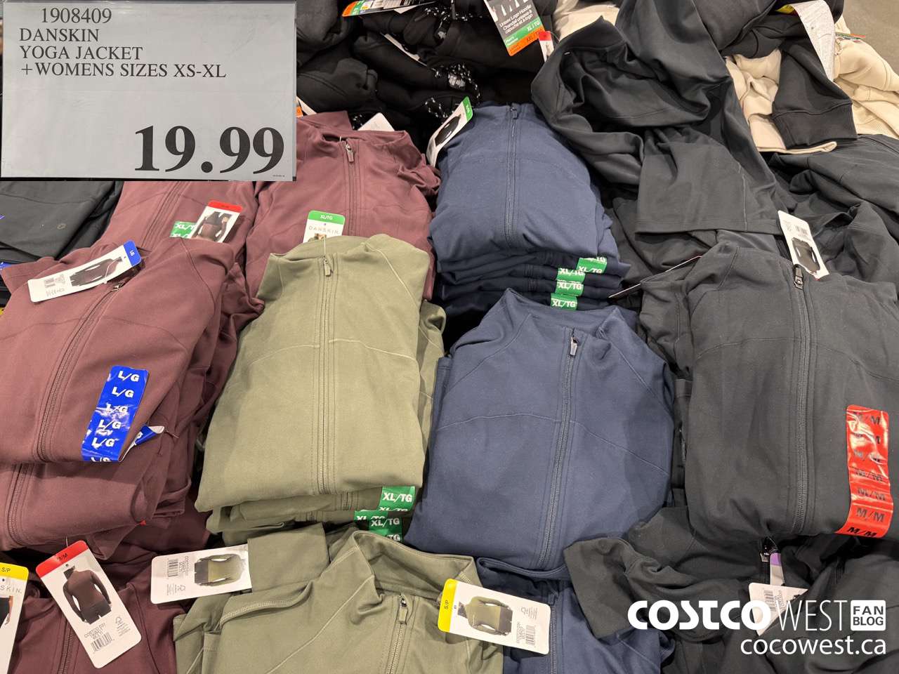 1908409 DANSKIN YOGA JACKET WOMENS SIZES XS-XL $19.99