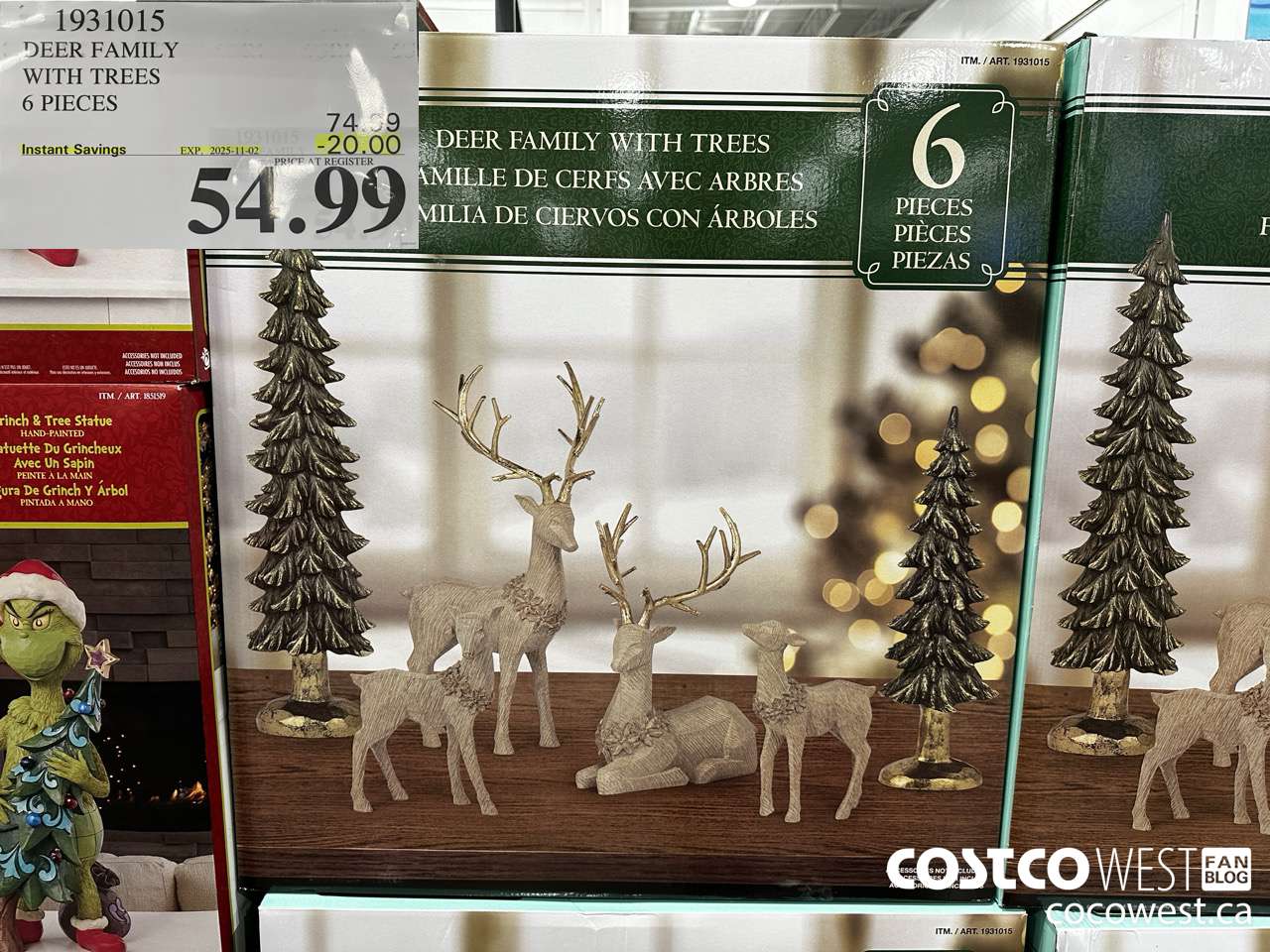 1931015 DEER FAMILY WITH TREES 6 PIECES ($20.00 INSTANT SAVINGS EXPIRES ON 2025-11-02) $54.99