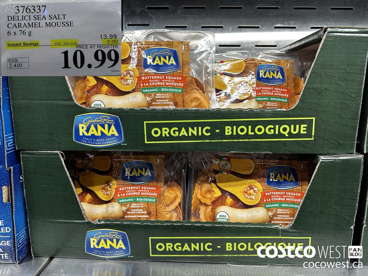 376337 DELICI SEA SALT CARAMEL MOUSSE 6 x 76 g ($3.00 INSTANT SAVINGS EXPIRES ON 2025-10-26) $10.99