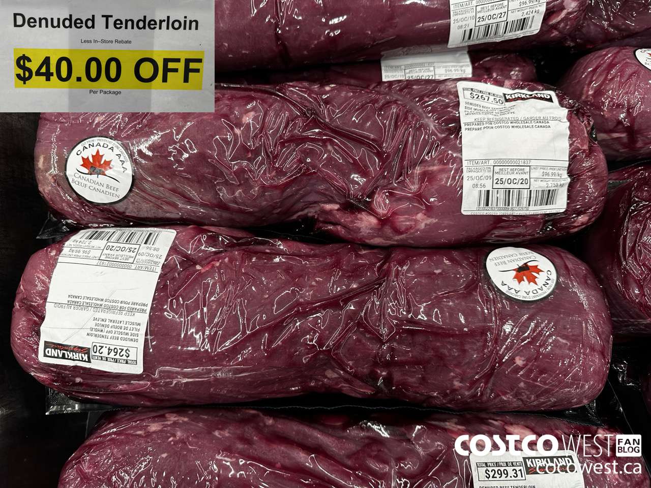 21837 DENUDED TENDERLOIN ($40.00 INSTANT SAVINGS)