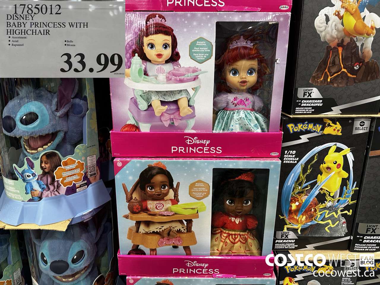 1785012 DISNEY BABY PRINCESS WITH HIGHCHAIR $33.99