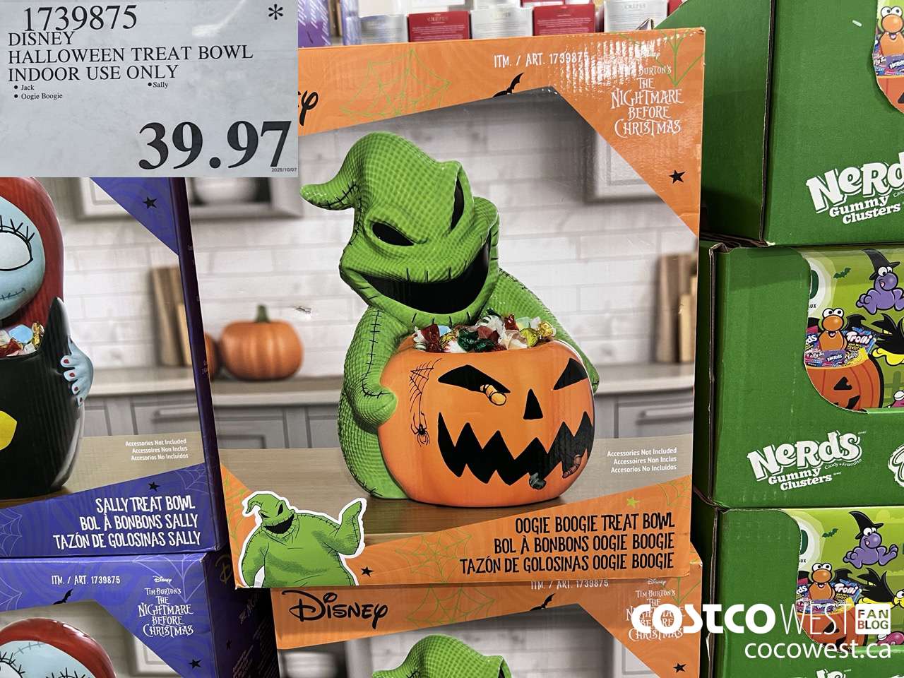 1739875 DISNEY HALLOWEEN TREAT BOWL INDOOR USE ONLY $39.97