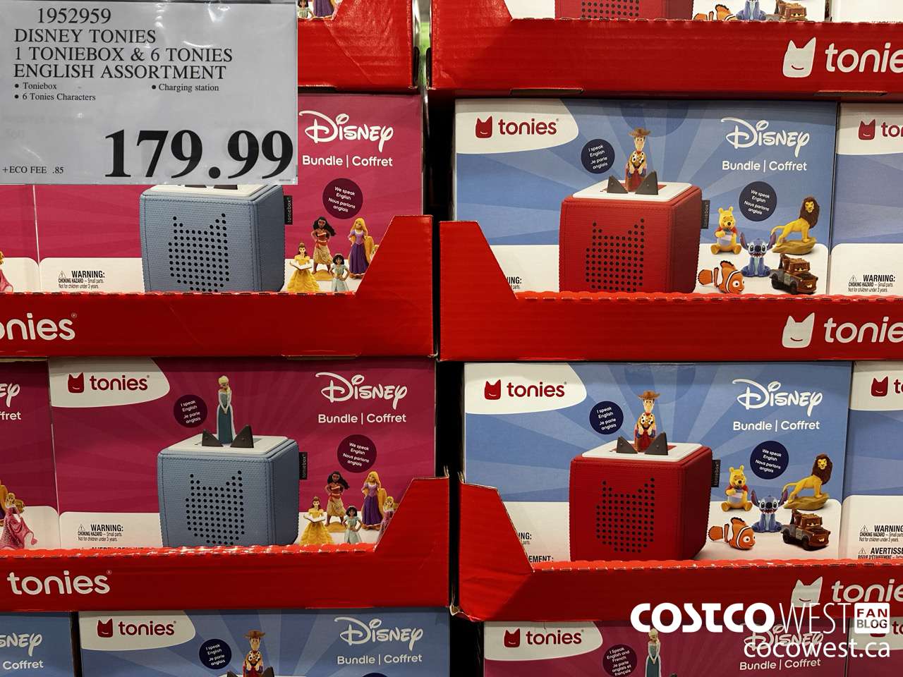 1952959 DISNIE TONIES 1 TONIEBOX & 6 TONIES ENGLISH ASSORTMENT $179.99