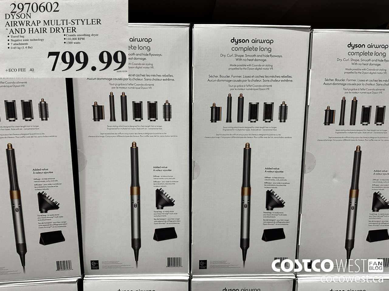 2970602 DYSON AIRWRAP MULTI-STYLER AIR AND HAIR DRYER $799.99