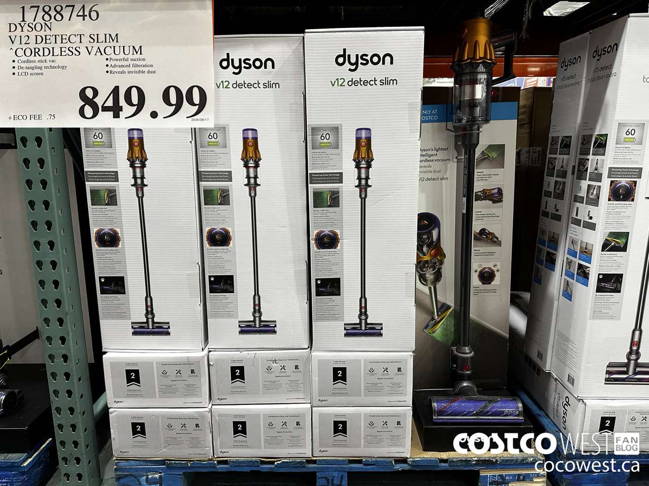 1788746 DYSON V12 DETECT SLIM CORDLESS VACUUM $849.99