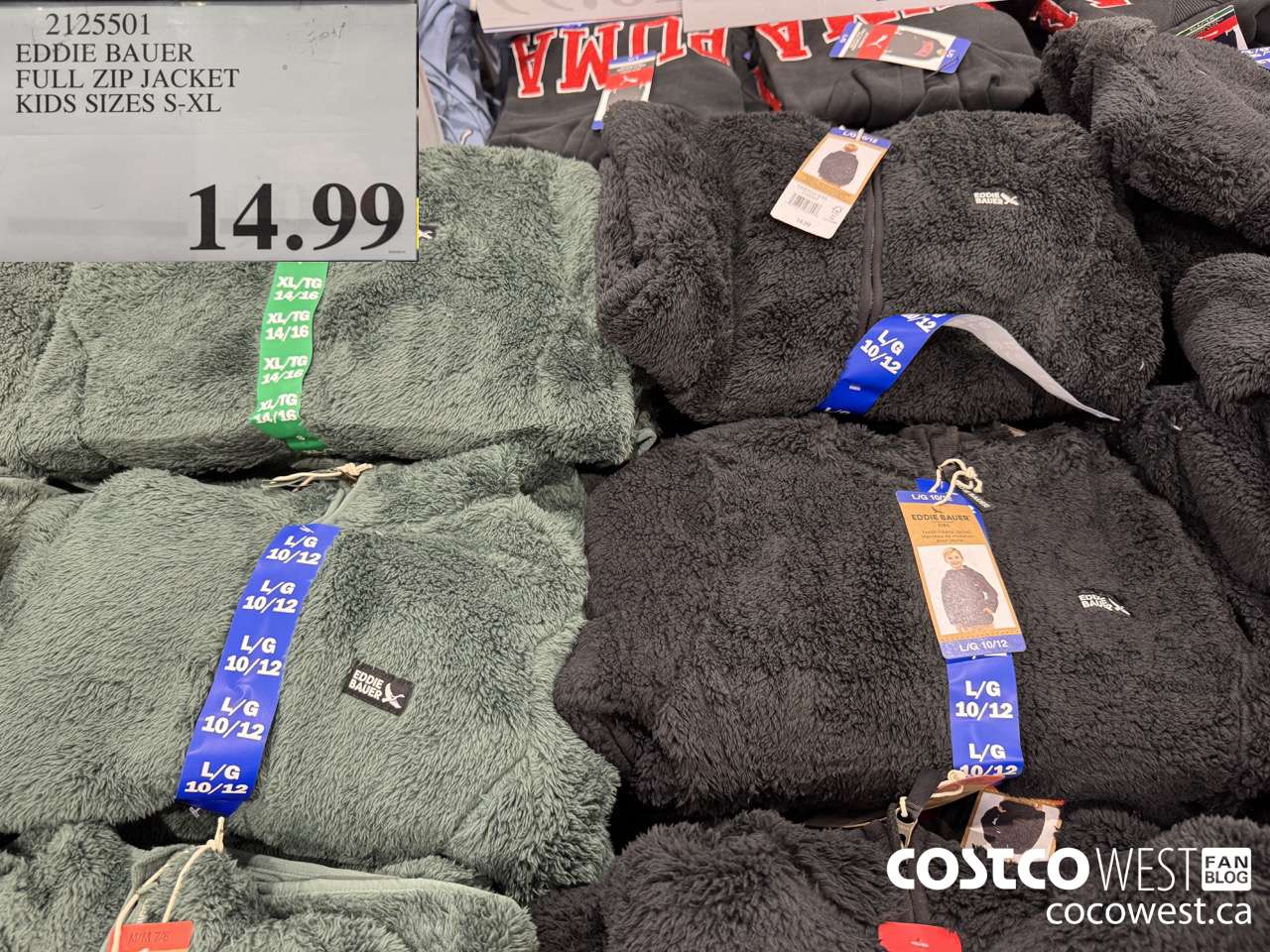 2125501 EDDIE BAUER FULL ZIP JACKET KIDS SIZES S-XL $14.99