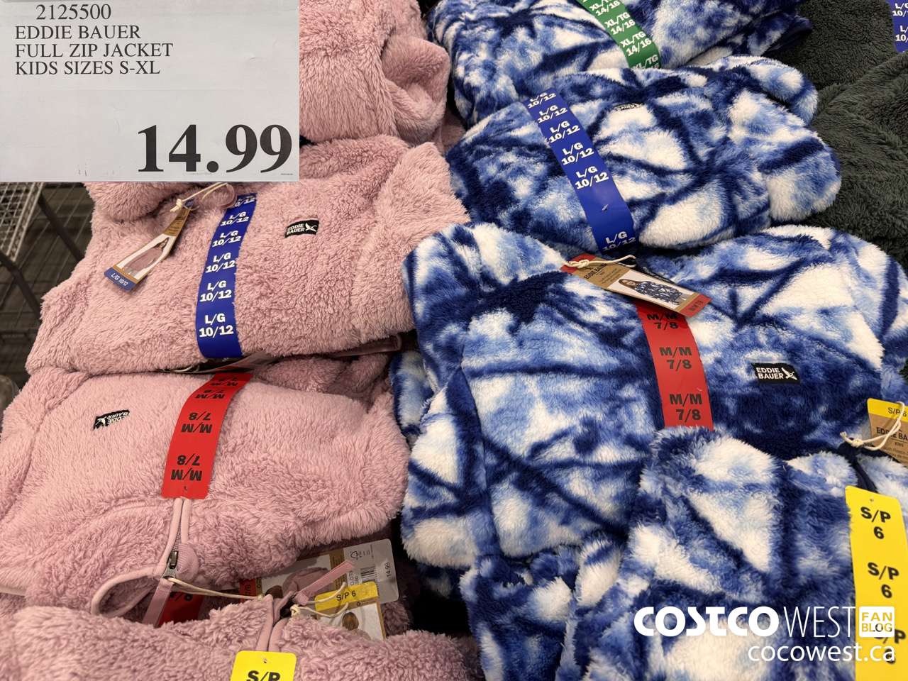 2125500 EDDIE BAUER FULL ZIP JACKET KIDS SIZES S-XL $14.99